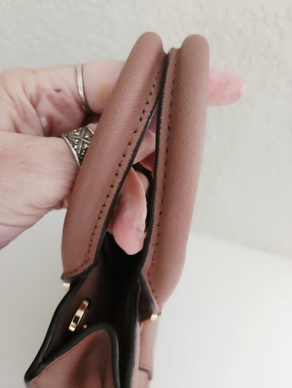Euc Michael Kors Dusty Rose Crossbody Bag Purse Satchel - Picture 7 of 12